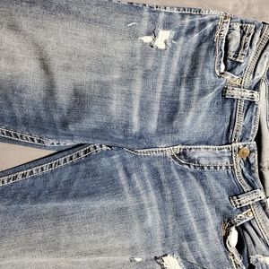 Womens silver jeans